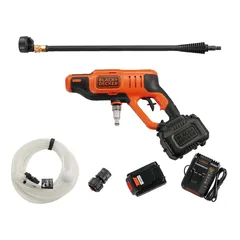 Black + Decker Cordless Pressure Washer W/Battery & Charger, BCPC18D1-GB (24 Bars)