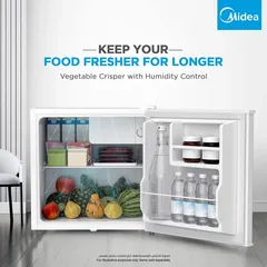 Midea Single-Door Refrigerator, MDRD86FGE01 (86 L)