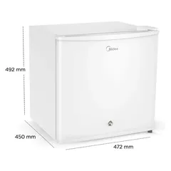Midea Single-Door Refrigerator, MDRD86FGE01 (86 L)