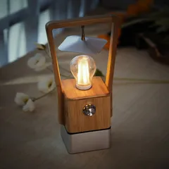 Wild Land Portable Bamboo Desk Lantern (32 x 16.8 x 11.7 cm)