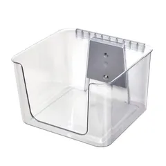 iDesign Wallspace Medium Open Front Storage Bin & Bracket (31.78 x 31.24 x 20.24 cm)