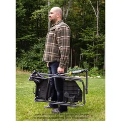 كرسي هزاز كبير جدًّا بطاولة جانبية جي سي آي فري ستايل (65.02 × 67.06 × 88.39 سم، أسود)