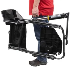 كرسي هزاز كبير جدًّا بطاولة جانبية جي سي آي فري ستايل (65.02 × 67.06 × 88.39 سم، أسود)