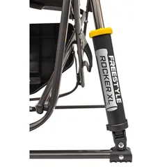 كرسي هزاز كبير جدًّا بطاولة جانبية جي سي آي فري ستايل (65.02 × 67.06 × 88.39 سم، أسود)