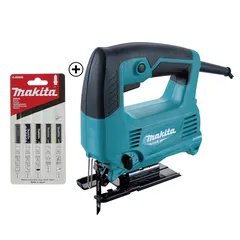 Makita Corded Jigsaw, M4301B (450 W) + Blade Set (5 Pc.)