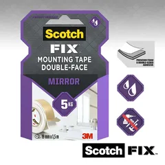 Scotch Fix Double-Face Mirror Mounting Tape (19 mm x 1.5 m)