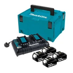 Makita Cordless Lawn Mower W/Batteries & Charger, DLM531 (18 V + 18 V)