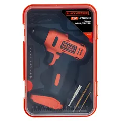 Black+Decker Cordless Drill Driver, LD12SP-IN (12 V) + Measuring Tape (5 m)