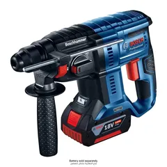 Bosch Cordless Rotary Hammer W/Batt & Charger, GBH 180-LI (18 V) + Cordless Impact Driver/Wrench W/Batt & Charger, GDX 180-LI (18 V) + Cordless Angle Grinder, GWS 180-LI (18 V)