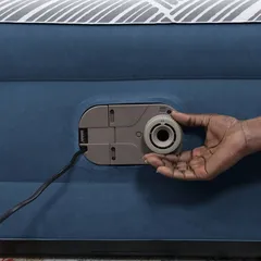 مرتبة سرير كوين هوائية مع مضخة تيار متردد داخلية تريتيك فاشون فلوك بيست واي (203 × 152 × 36 سم)