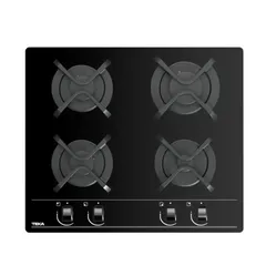 Teka Built-In 4-Burner Gas Hob, GBC 64000 KBA (60 x 51 x 11 cm)