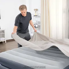 مرتبة سرير كوين هوائية مع مضخة تيار متردد داخلية تريتيك كوادكومفرت بيست واي (203 × 152 × 51 سم)
