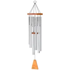 Arias 6 Tubes Wind Chime (34 in, Satin Silver)