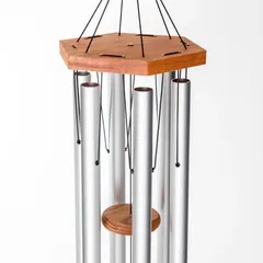 Arias 6 Tubes Wind Chime (34 in, Satin Silver)