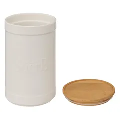 5Five Natureo Stoneware Sugar Box (12.2 x 19.5 cm, White)