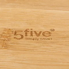 علبة تخزين طحين خزف وخيزران ناتوريو 5فايف (12.2 × 19.5 سم، أبيض)