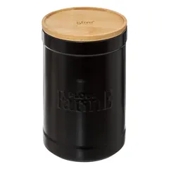 5Five Natureo Stoneware Flour Box (12.2 x 19.5 cm, Black)