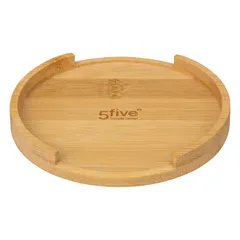 5Five Natureo Stoneware & Bamboo Utensil Holder (12.8 x 18 cm, Black)