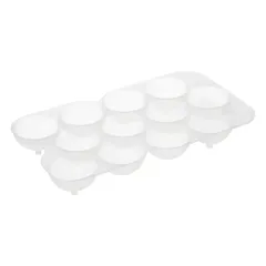 5Five Plastic 12-Slot Egg Box (23.9 x 14.7 x 8.5 cm, Clear)