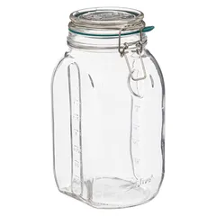 5Five Glass Food Storage Jar (2 L, Clear)