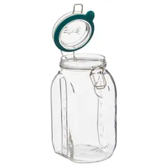 5Five Glass Food Storage Jar (2 L, Clear)