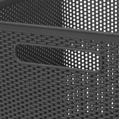 5Five Plastic Storage Basket (19 L, Charcoal)