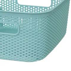 سلة تخزين بلاستيكية 5فايف (4 لتر، أزرق سماوي)