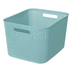 سلة تخزين بلاستيكية 5فايف (19 لتر، أزرق سماوي)