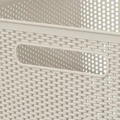 سلة تخزين بلاستيكية 5فايف (19 لتر، بيج)