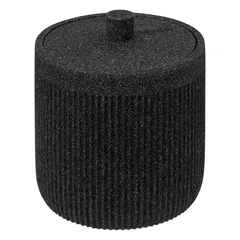 5Five Onyx Polyresin Cotton Holder (9.9 x 12 cm, Slate)
