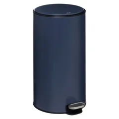 5Five Delta Metal Pedal Bin (30 L, Dark Blue)