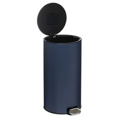 5Five Delta Metal Pedal Bin (30 L, Dark Blue)