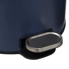 5Five Delta Metal Pedal Bin (30 L, Dark Blue)