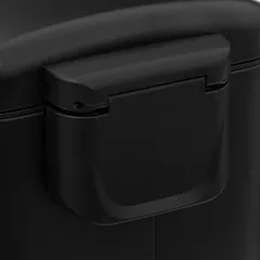 5Five Ariane Slim Metal Pedal Bin (30 L, Black)