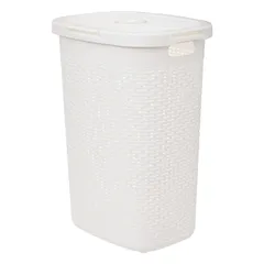 5Five Plastic Laundry Basket (60 L, White)