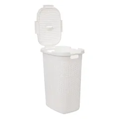 5Five Plastic Laundry Basket (60 L, White)