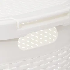 5Five Plastic Laundry Basket (60 L, White)