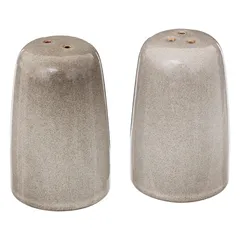 SG Callie Stoneware Salt & Pepper Shakers (2 Pc., 4 x 8.2 cm, Taupe)