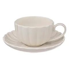 SG Romy Porcelain Cup & Saucer (220 ml, White)