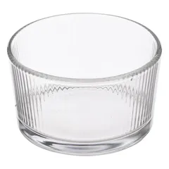 SG Nala Glass & Wood Appetizer Set (4 Pc., Clear)