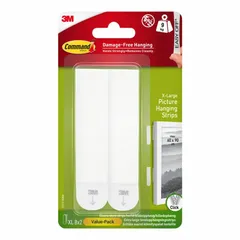 3M Command Picture Hanging Strips (8 Pairs, White)