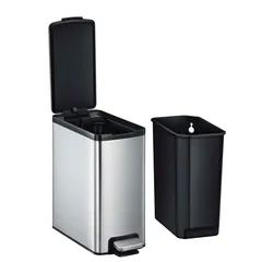 Eko Edison Slim Stainless Steel Step Bin (10 L)