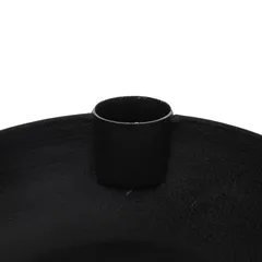 شمعدان معدني أتموسفيرا جيلينج (أسود، 14 × 4 سم)