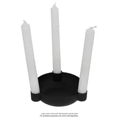 Atmosphera Jiling Metal Candle Holder (14 x 4 cm, Black)