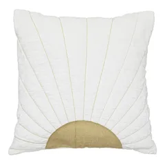 Atmosphera Polyester Cushion (40 x 18 x 40 cm, White)