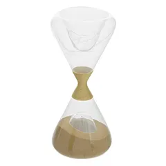 Atmosphera Glass Sand Timer (8 x 19.5 cm, Clear)