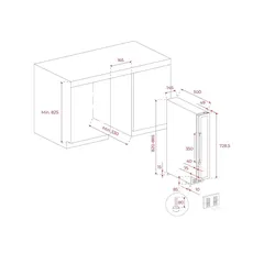 Teka Built-In Beverage Cooler, RVU 10008 (Up to 8 Bottles)