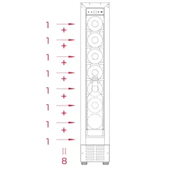 Teka Built-In Beverage Cooler, RVU 10008 (Up to 8 Bottles)