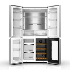 Hoover Cross Door Refrigerator W/Beverage Cooler, HXD-K755-S (755 L)