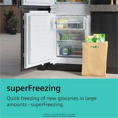 Siemens Built-In Bottom Freezer Refrigerator, KI87VNSF0M (268 L)